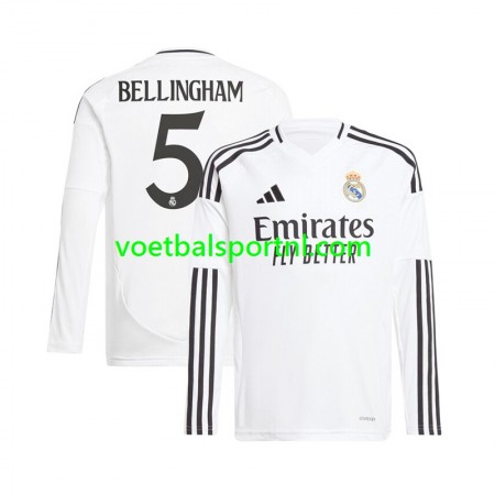 Real Madrid Jude Bellingham 5 Thuis Shirt 2024-25 L/S